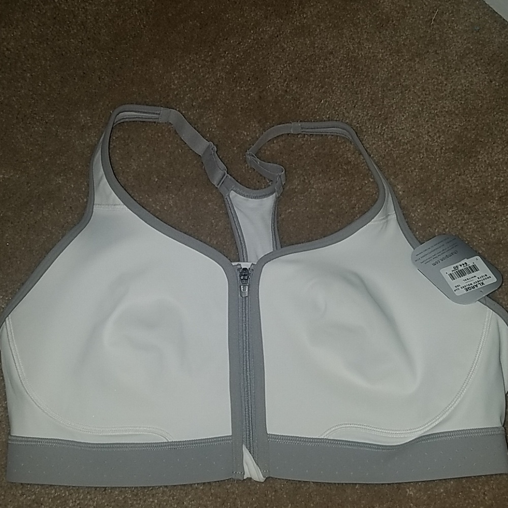 Champions XL sports bra white and Gray